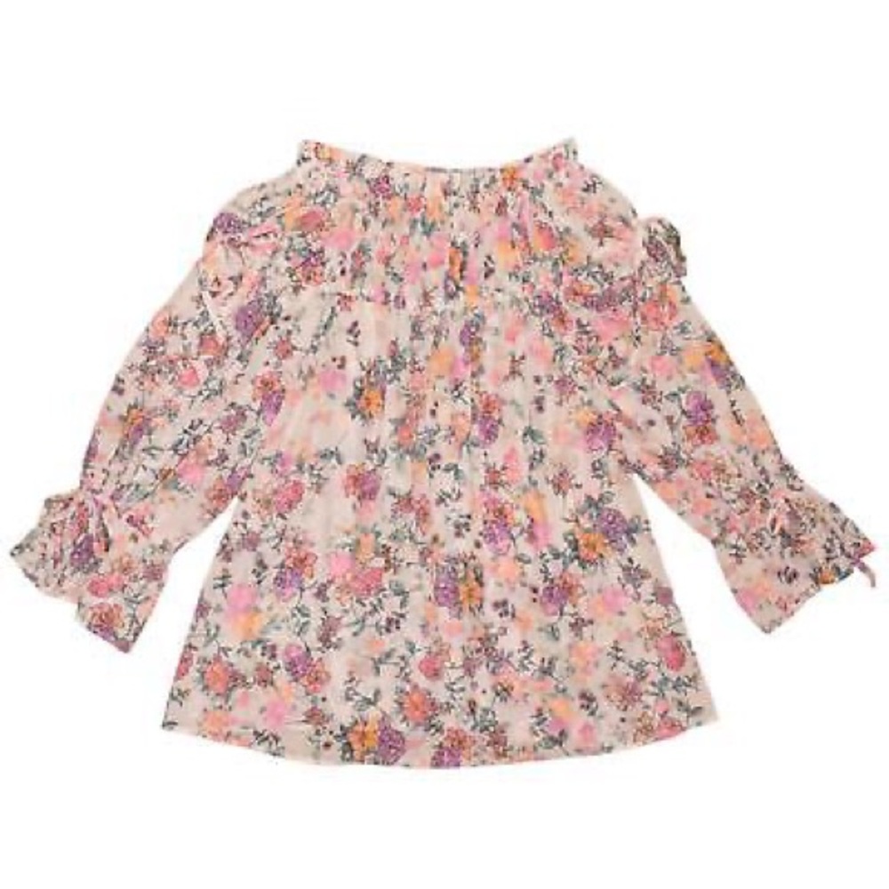 Revolve Tularosa White Pink
Pastel Floral Off Shoulder Brogan Mini Dress/Coverup - Picture 3 of 5